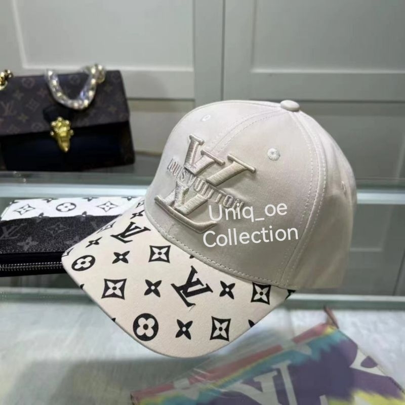 topi baseball VL black white super premium