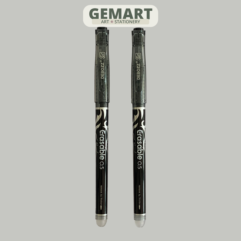 

Erasable Gel Pen Black 0.5 Debozz | DB-590ER | Pulpen Hapus