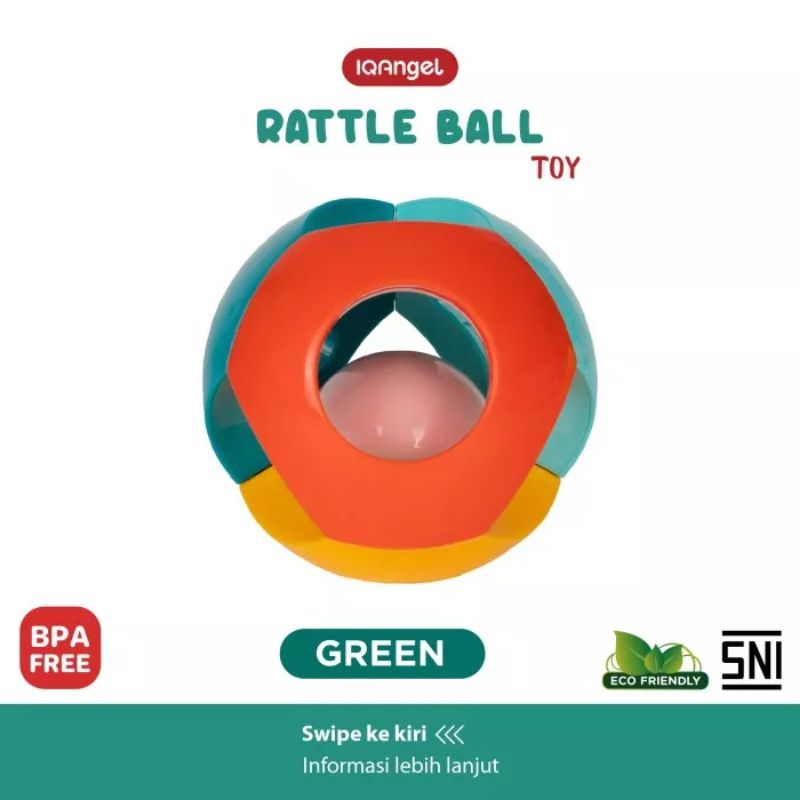 Mainan bayi rattle ball toy mainan gigi anak original iqangel