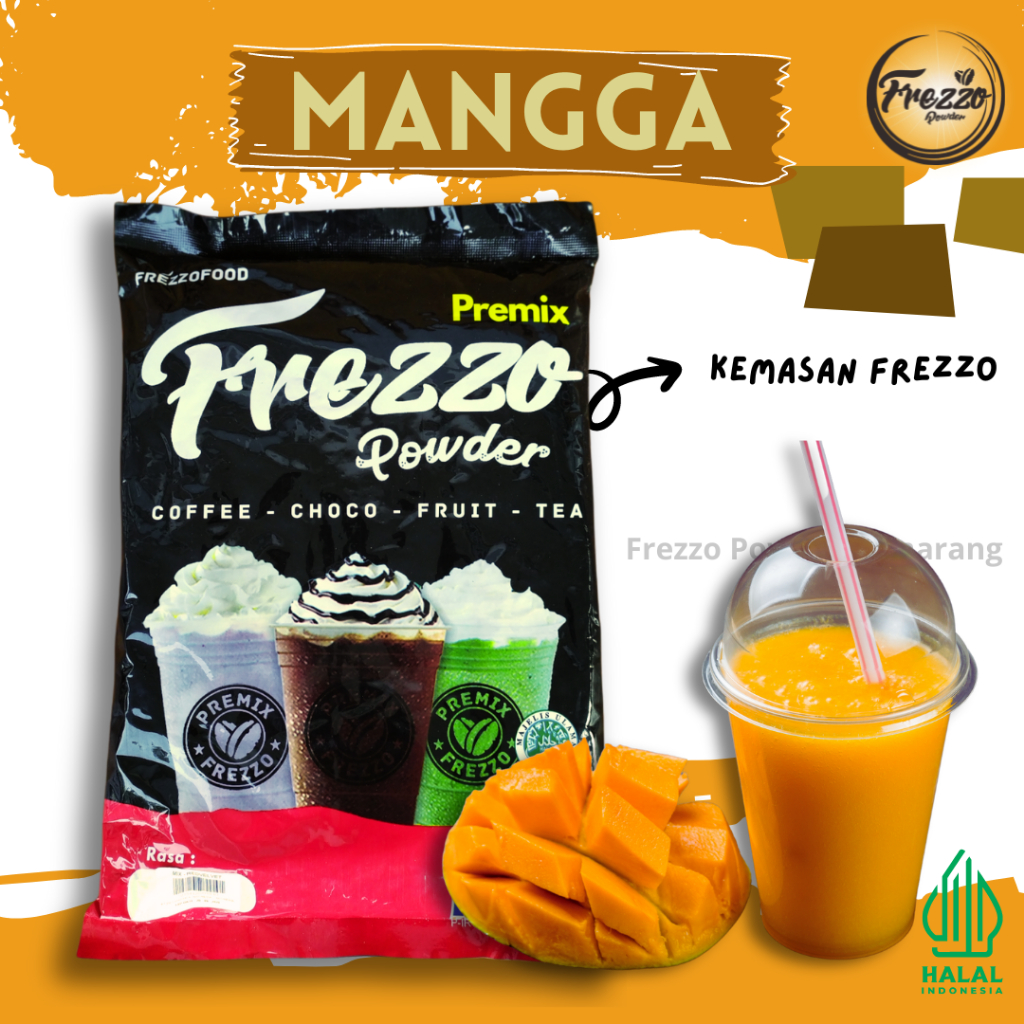 

Bubuk Minuman rasa Mangga 1kg / Frezzo Manggo kemasan 1 kg