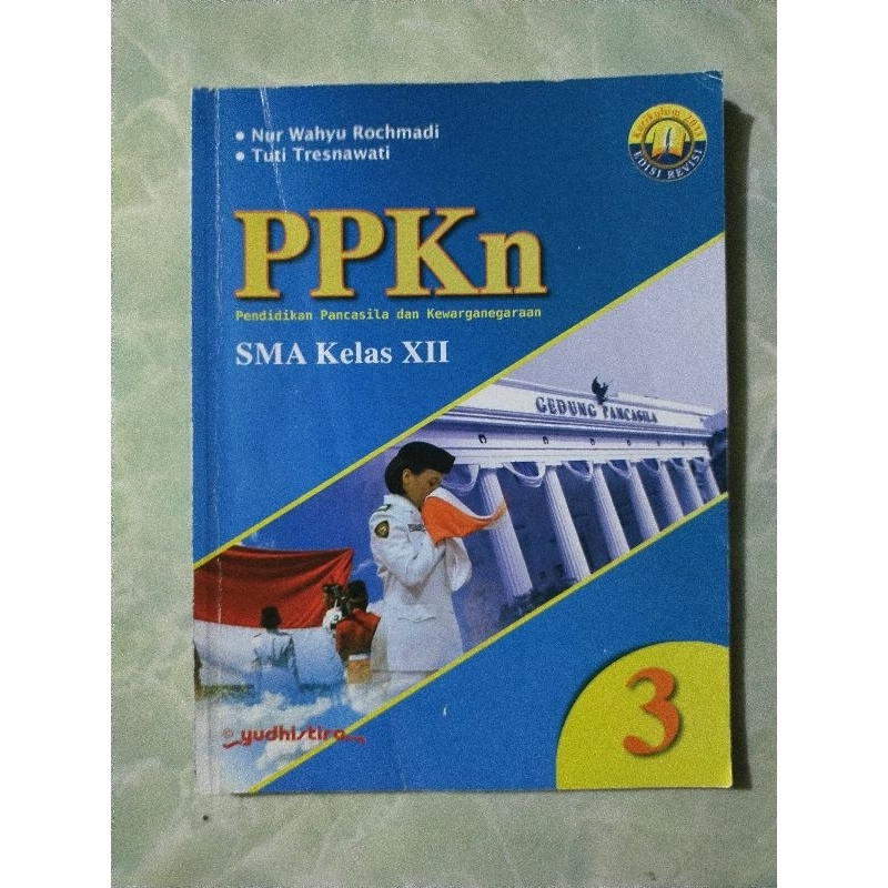 Buku bekas original PPKn 3 untuk SMA kelas XII revisi by Yudhistira