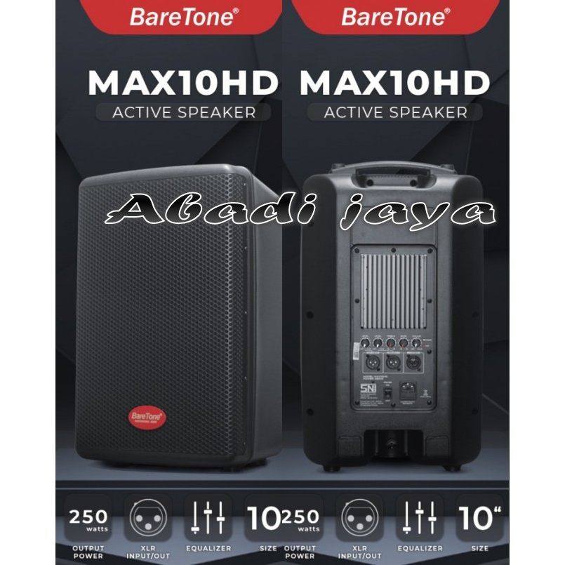 spaeker aktif baretone max10hd 1psg 2buah baretone max 10hd