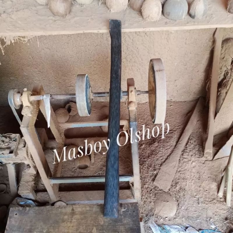 Gagang Patik Balincong Kayu Aren Kayu Ruyung Tua Hitam / Panjang 74 Cm