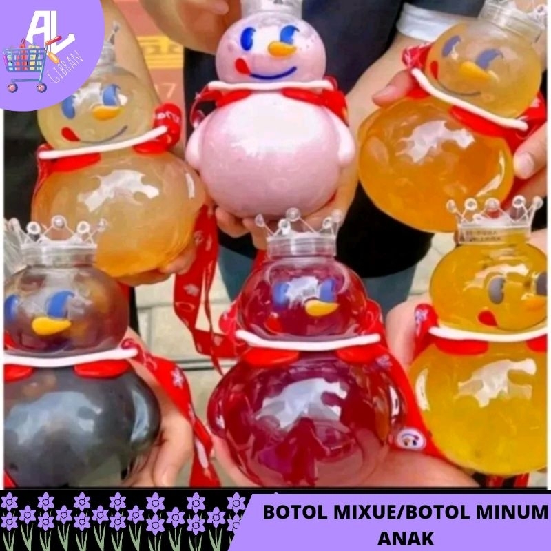 Botol minum Mixue/botol minum anak mixue/botol minum anak karakter