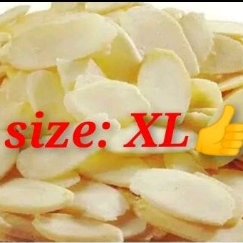 

almond slice mentah repack 1kg kacang almond
