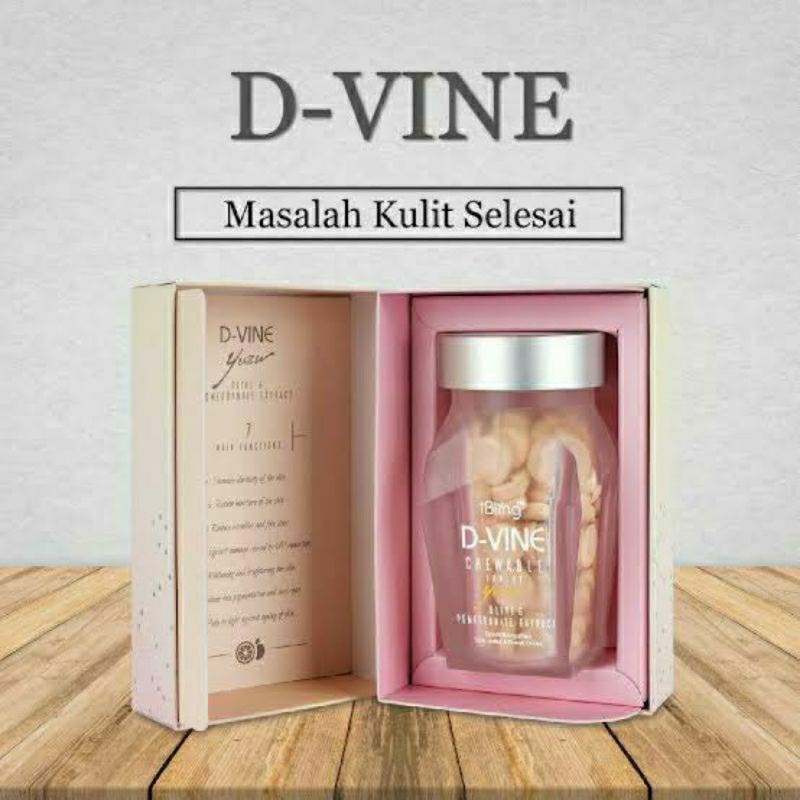 D VINE D-VINE DVINE COLLAGEN KOLAGEN Asli Original Pemutih Skincare Glowing isi 30 Butir