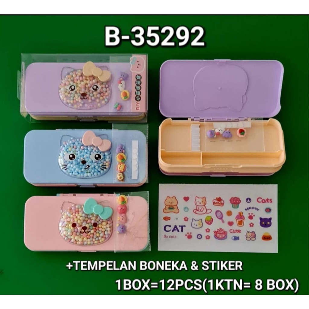 

TEMPAT PENSIL ANAK SEKOLAH MAGNET PREMIUM / MAINAN PENSIL XIAO LING JING TIMBUL