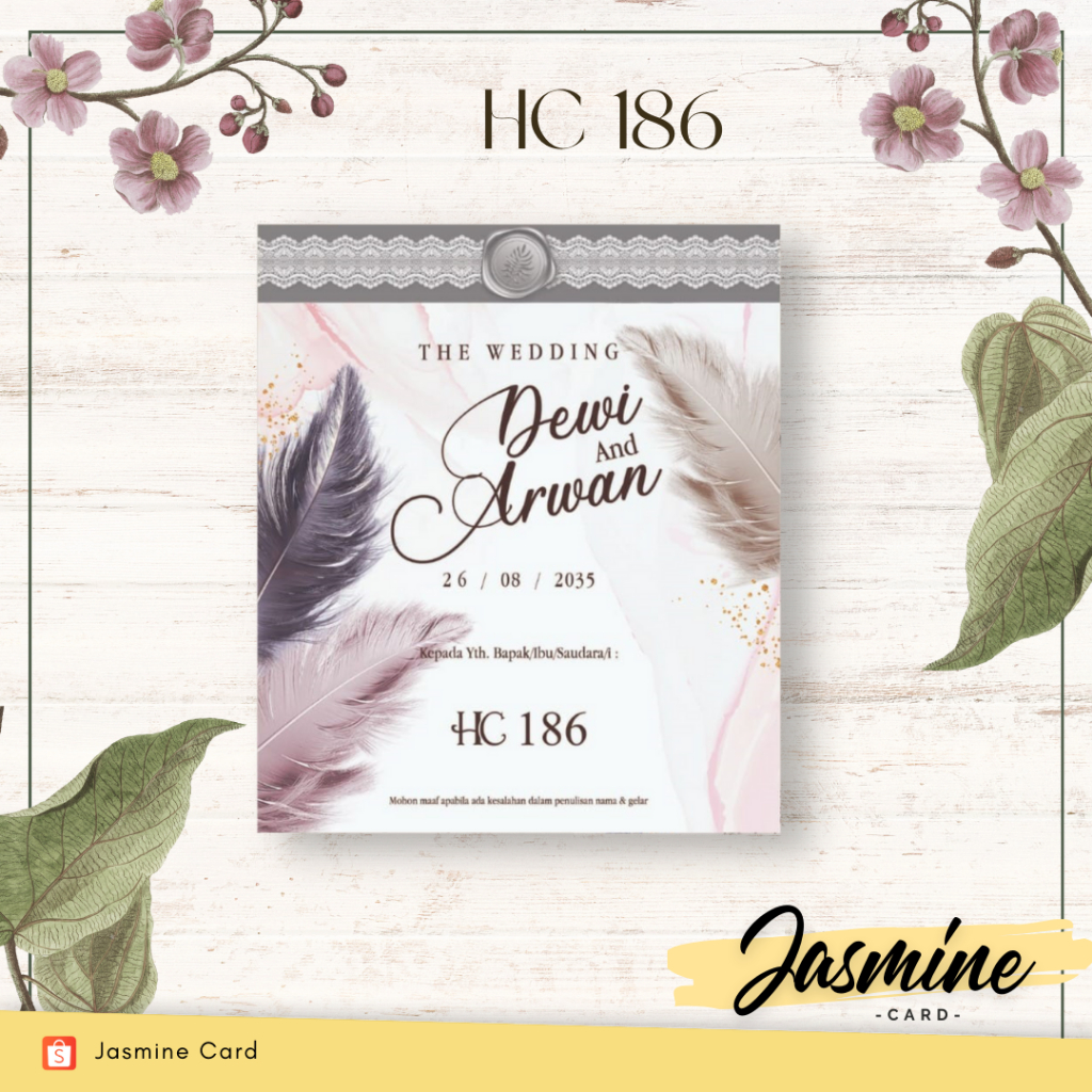 BLANGKO UNDANGAN PERNIKAHAN SOFTCOVER TERMURAH HC 186