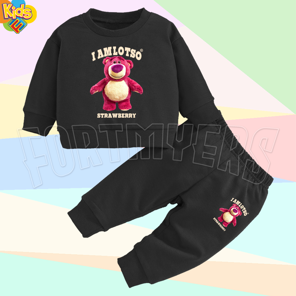 SETELAN SWEATER JOGGER ANAK LOTSO STRAWBERRY TOY STORY DISNEY