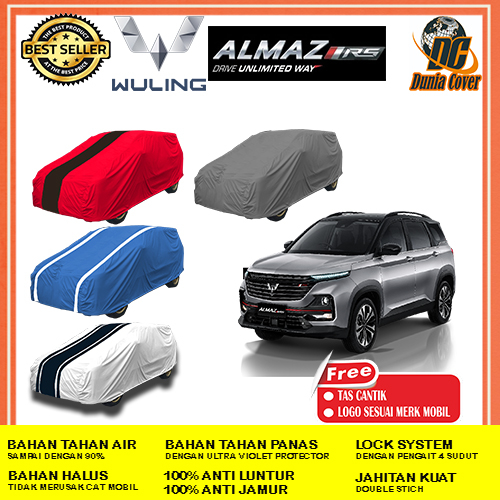 Cover Mobil Wuling Almaz RS/ Almaz Hybrid Anti Air Waterproof Outdoor, Sarung Mobil Wuling Almaz RS/