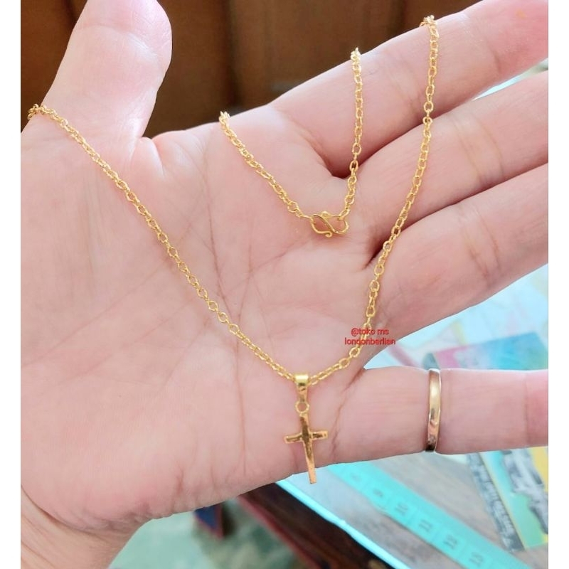 Kalung Set Liontin Emas LM 24K Kadar 99,99%.