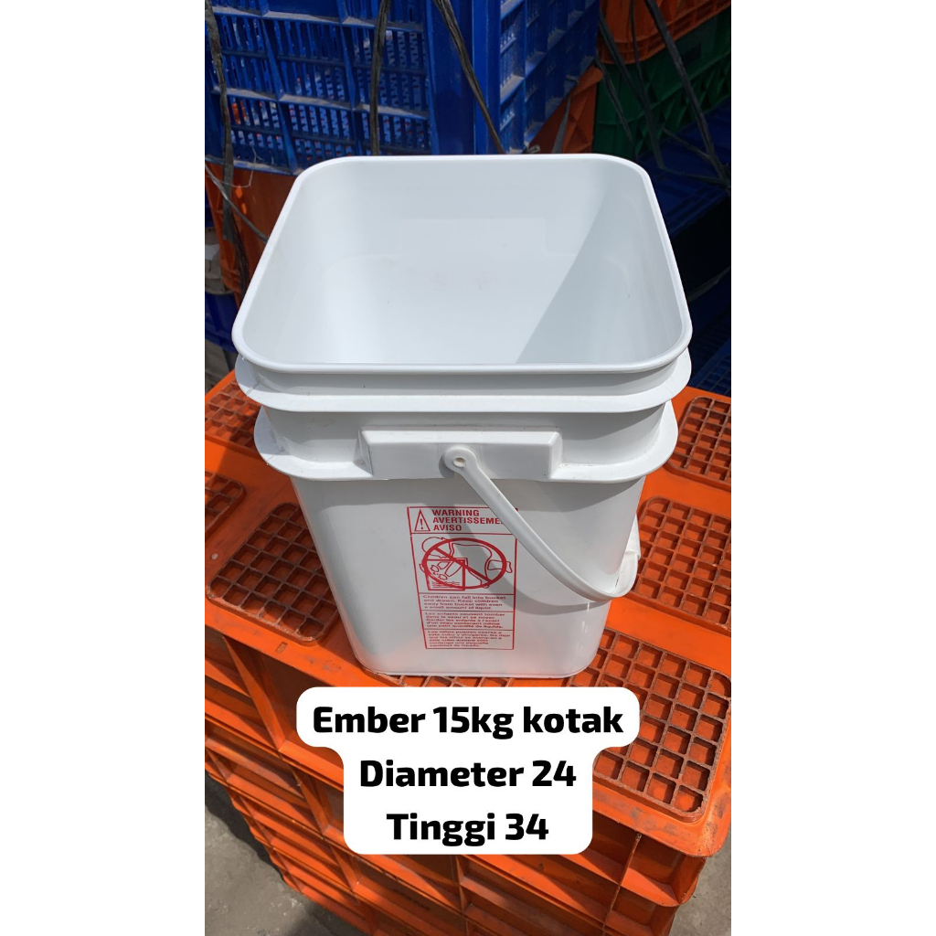 ember plastik 15kg kotak bekas ikan cupang ember eskrim berkualitas