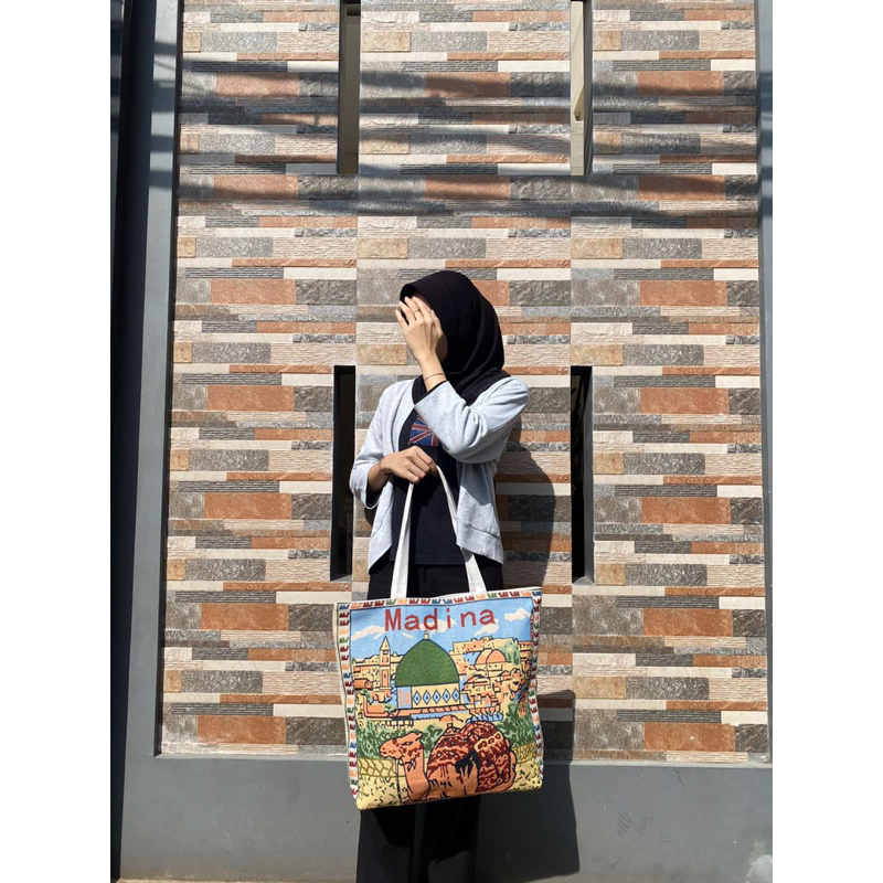 Tas Selempang Totebag Thailand Kanvas Jumbo