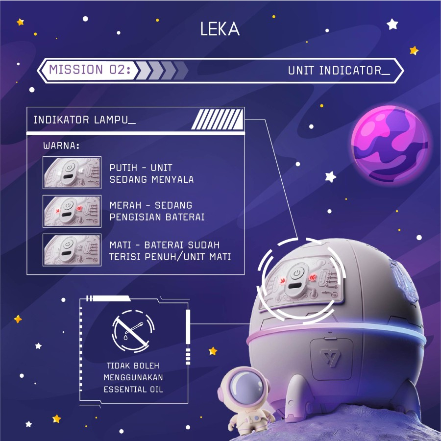 LEKA - APOLLO HUMIDIFIER + DIFFUSER HD6231 | Pelembab Udara Ruangan