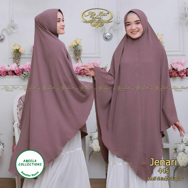 KHIMAR SYARI JUMBO CRINCLE JENARI ORIGINAL AJEZAS II KERUDUNG SYARI AJEZAS