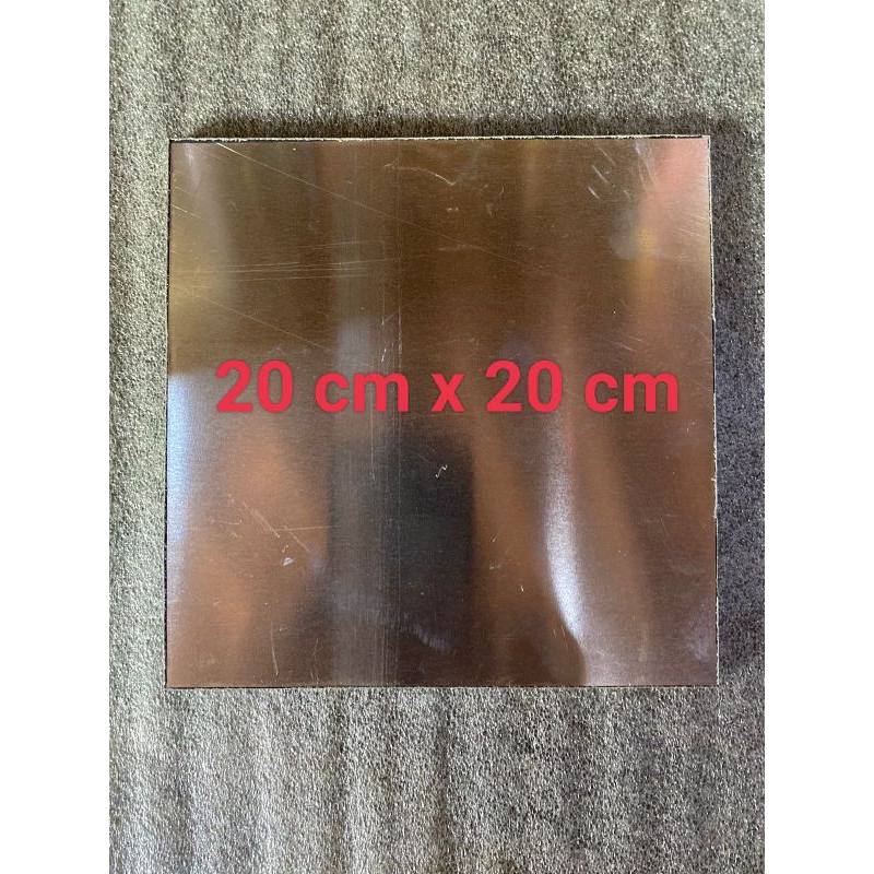 

plat alumunium tebal 3 mm ukuran 20 cm x 20 cm