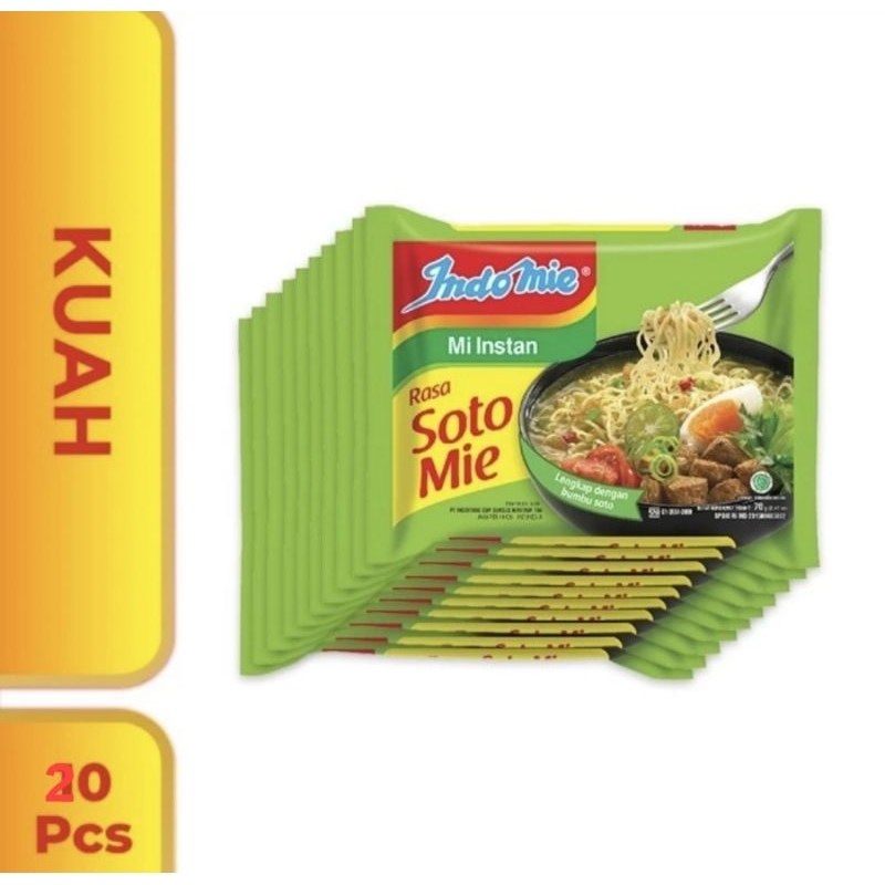 

Indomie Kuah Rasa Soto Mie 20 Pc