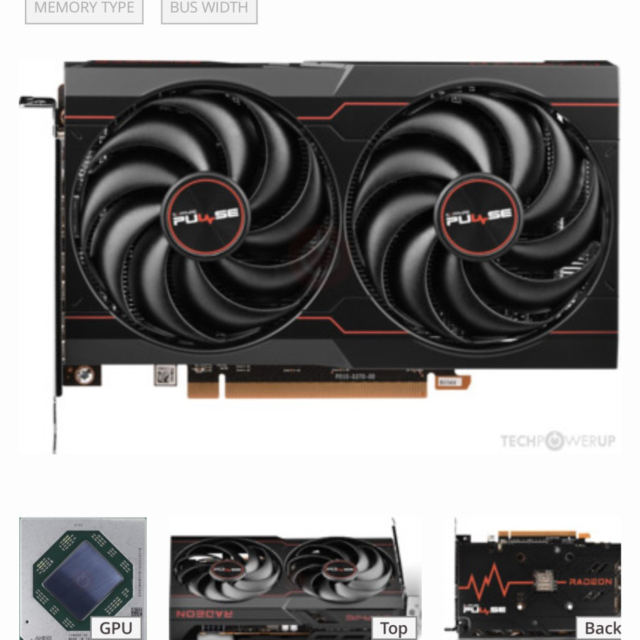 Sapphire GPRO X060 8GB DDR6 32316-01-10G - VGA Card