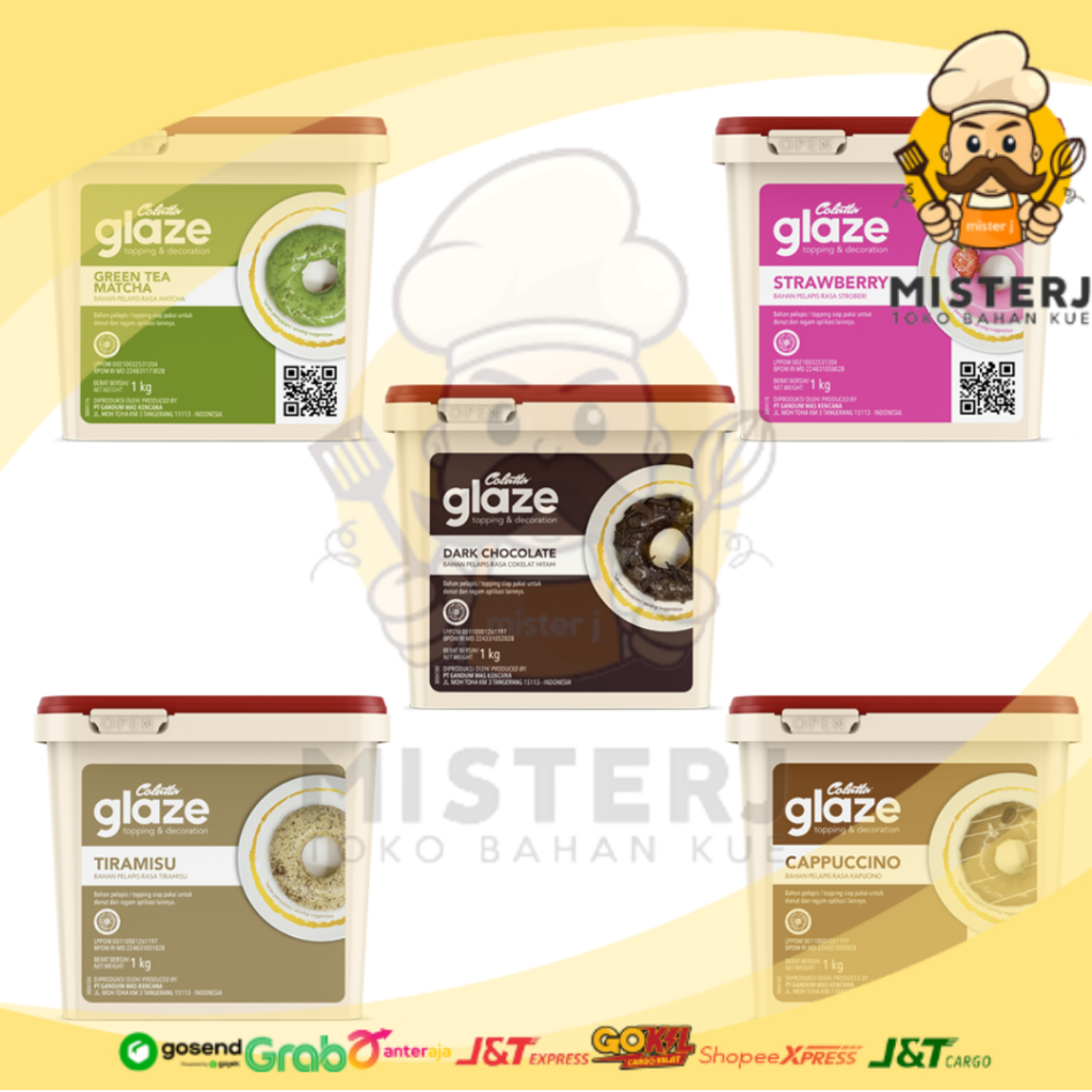 

Colatta Glaze | All Varian Rasa Lengkap | 1 Kg | Kemasan Pabrik