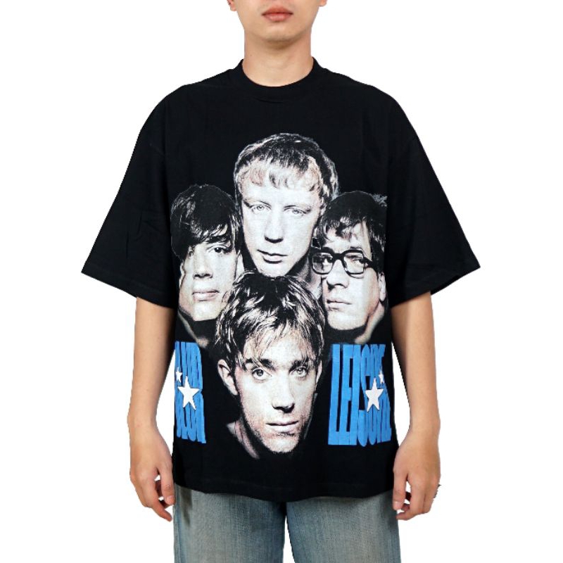 OVERSIZE T-SHIRT BLUR LEISURE BLACK
