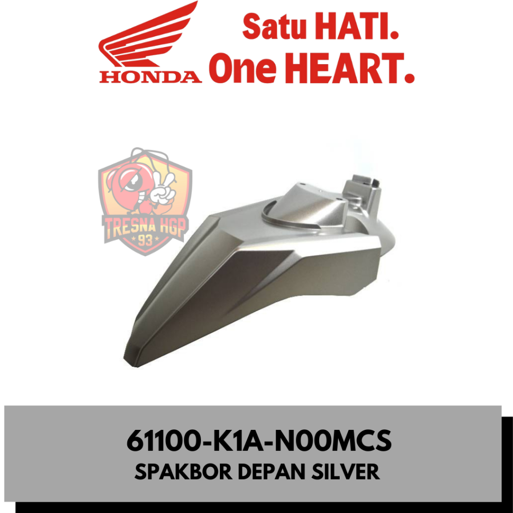 61100-K1A-N00MCS SPAKBOR DEPAN SILVER BEAT LED K1A ORIGINAL | FENDER FR 61100K1AN00MCS