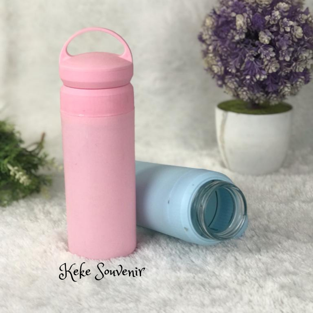 Termurah Grosir Souvenir 1 Pcs Botol Minum Kaca Nude Travel  IMport