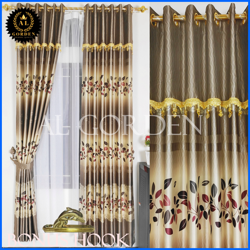 Gorden Jendela Berponi Bahan Impor Mewah Smokring