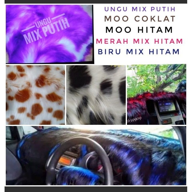 Limited Alas Bulu Dashboard Mobil Innova Lama / Innova Reborn ( Costum Bulu Panjang Korea Import )