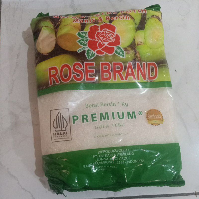 

Gula Pasir Premium Rose Brand 1 Kg