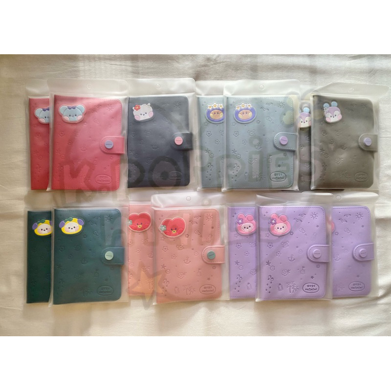 [READY STOCK] BT21 Minini Leather Patch Passport Case Passport Cover (Koya, RJ, Mang, Shooky, Chimmy