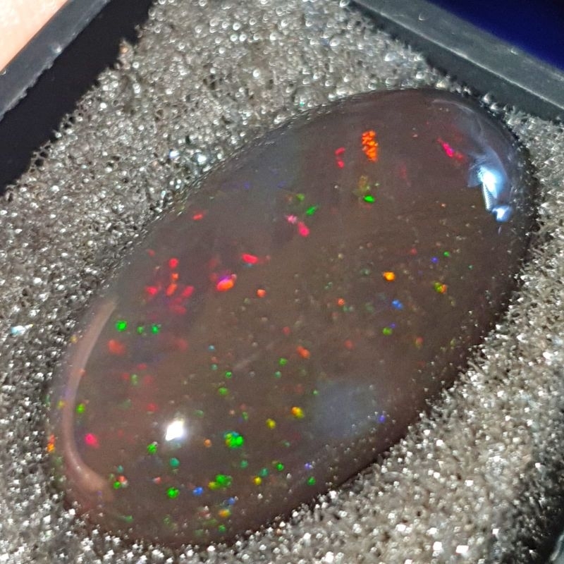 batu kalimaya black opal solid asli banten jumbo