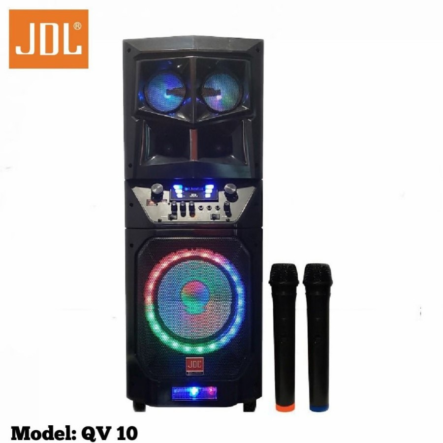 Speaker Portable Wireless JDL QV 10 Original 10 inch Bluetooth