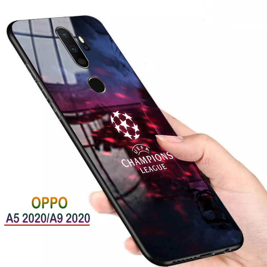 Softcase Glass Kaca OPPO A5 2020, A9 2020 - Casing HP OPPO A5 2020, A9 2020 [ S80 ].