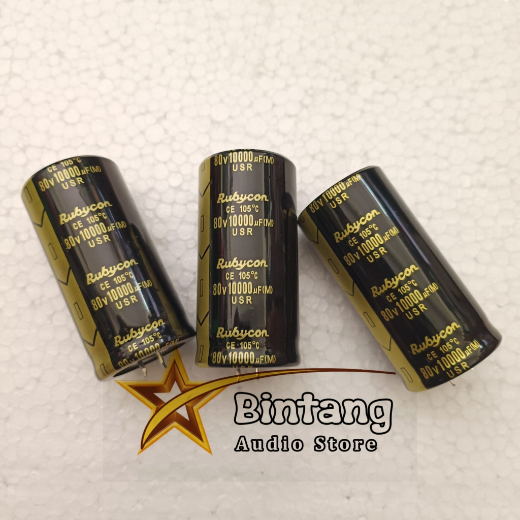 ELCO RUBYCON HITAM 80V 10000uf micro Original USR isi full