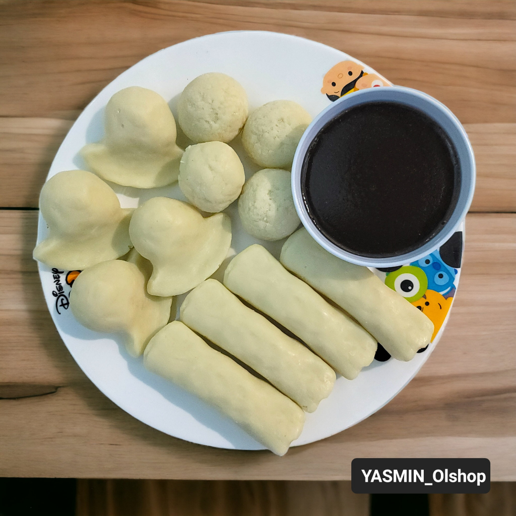 Replika makanan pempek paket+cuko / dummy makanan mpempek+cuko (12pcs)