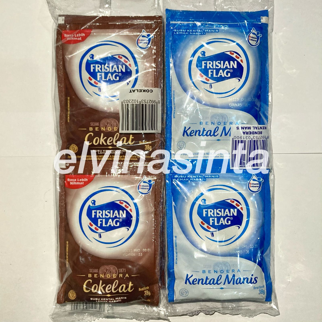 

SKM Kental Manis Frisian Flag Bendera Sachet Renteng Cokelat 6pcs Coklat saset sachet