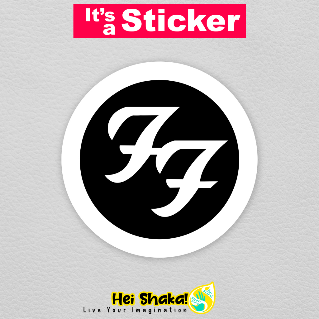 

Stiker FF Foo Fighters Sticker Musik Band Vinyl Anti Air
