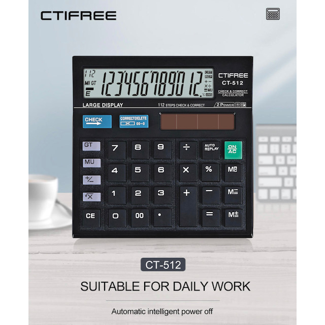 

Kalkulator CT 512 chek Ctifree