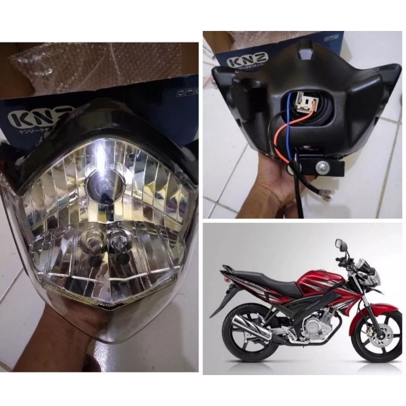 Lampu depan oval vixion old / reflektor lampu depan vixion old lama oval 2010,2011,2012