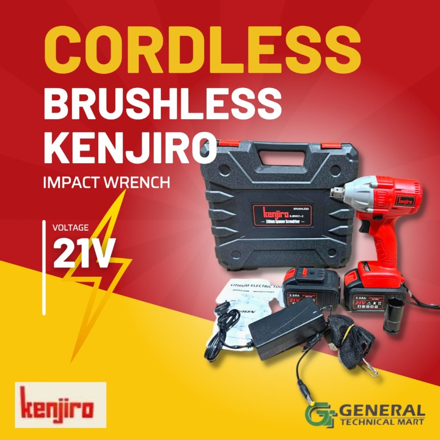 CORDLESS BRUSHLESS IMPACT WRENCH mesin impact pembuka baut- KENJIRO
