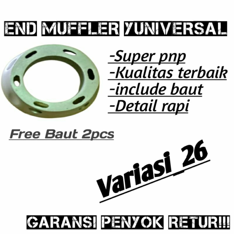 endmuffler end muffler end cup moncong Knalpot Vario 125 150 PCX ORIGINAL MADE IN