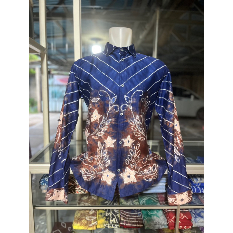 KEMEJA SASIRANGAN PRIA LENGAN PANJANG