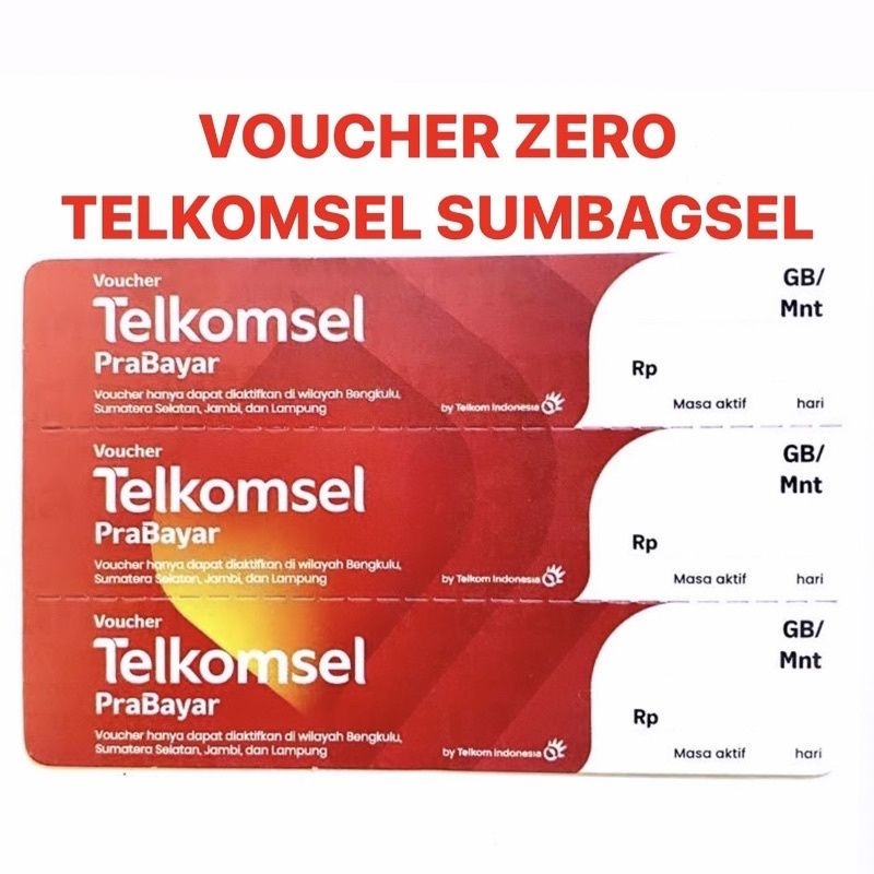 VOUCHER KOSONG TELKOMSEL SUMBAGSEL