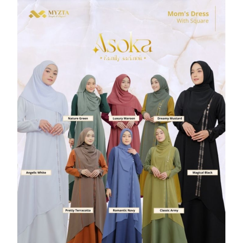 ASOKA DRESS By MYZTA | GAMIS BUSUI | GAMIS SEMI OUTER | GAMIS BORDIR