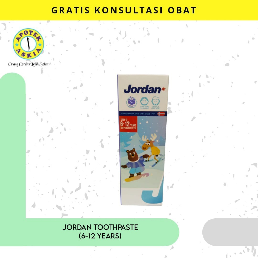 jordan toothpaste 6-12 tahun pasta gigi anak