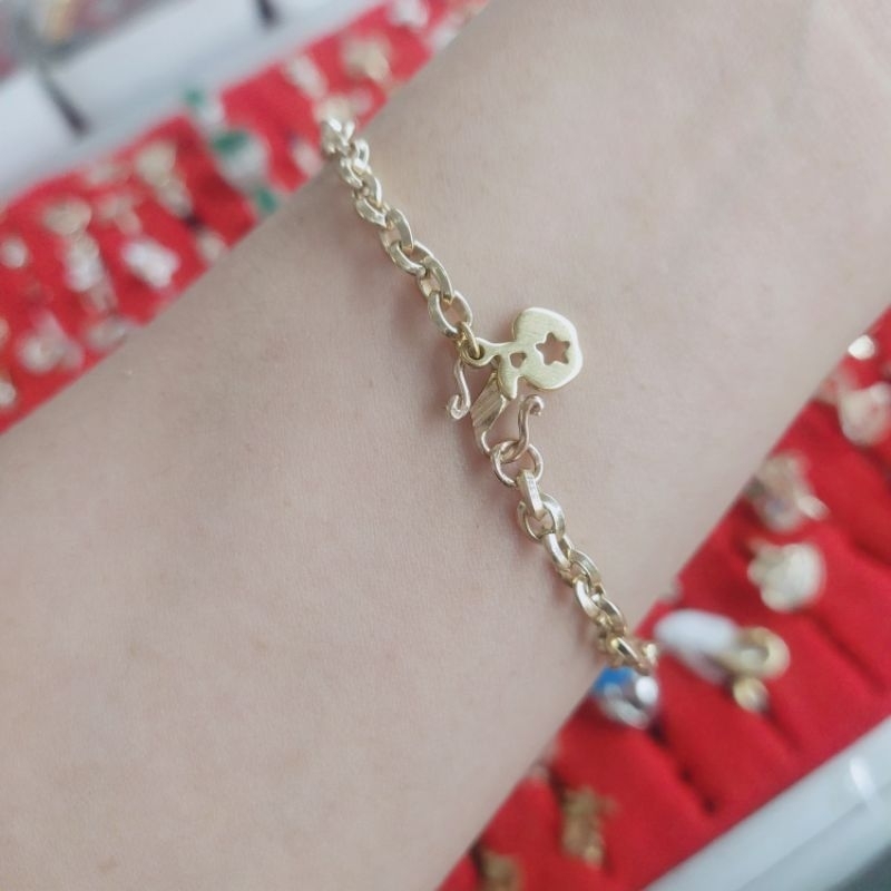 Gelang Anak Bayi & Remaja Gelang Kaki Lapis Emas Awet Tahunan