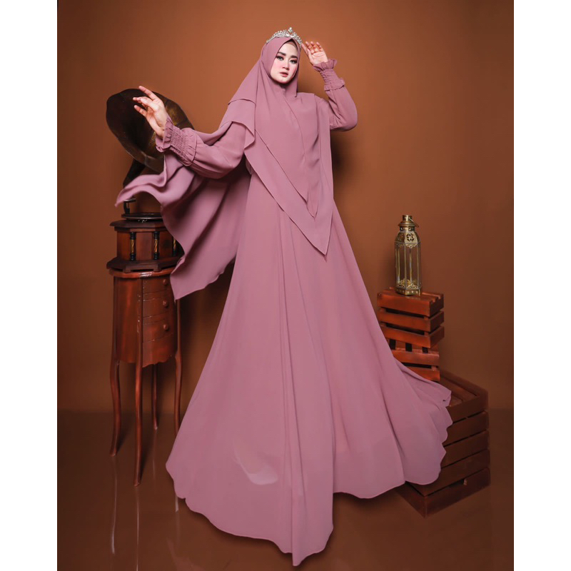 Anita syari/gamis syari polos/gamis ceruty polos/syari polos/syari mewah
