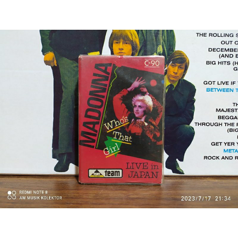 Kaset Pita : MADONNA - LIVE in JAPAN (BASF C-90).