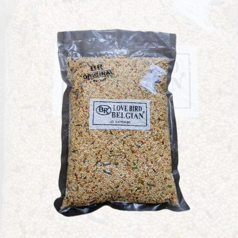 Lovebird Belgian BR Pakan Burung Lovebird Premium Kemasan 1kg
