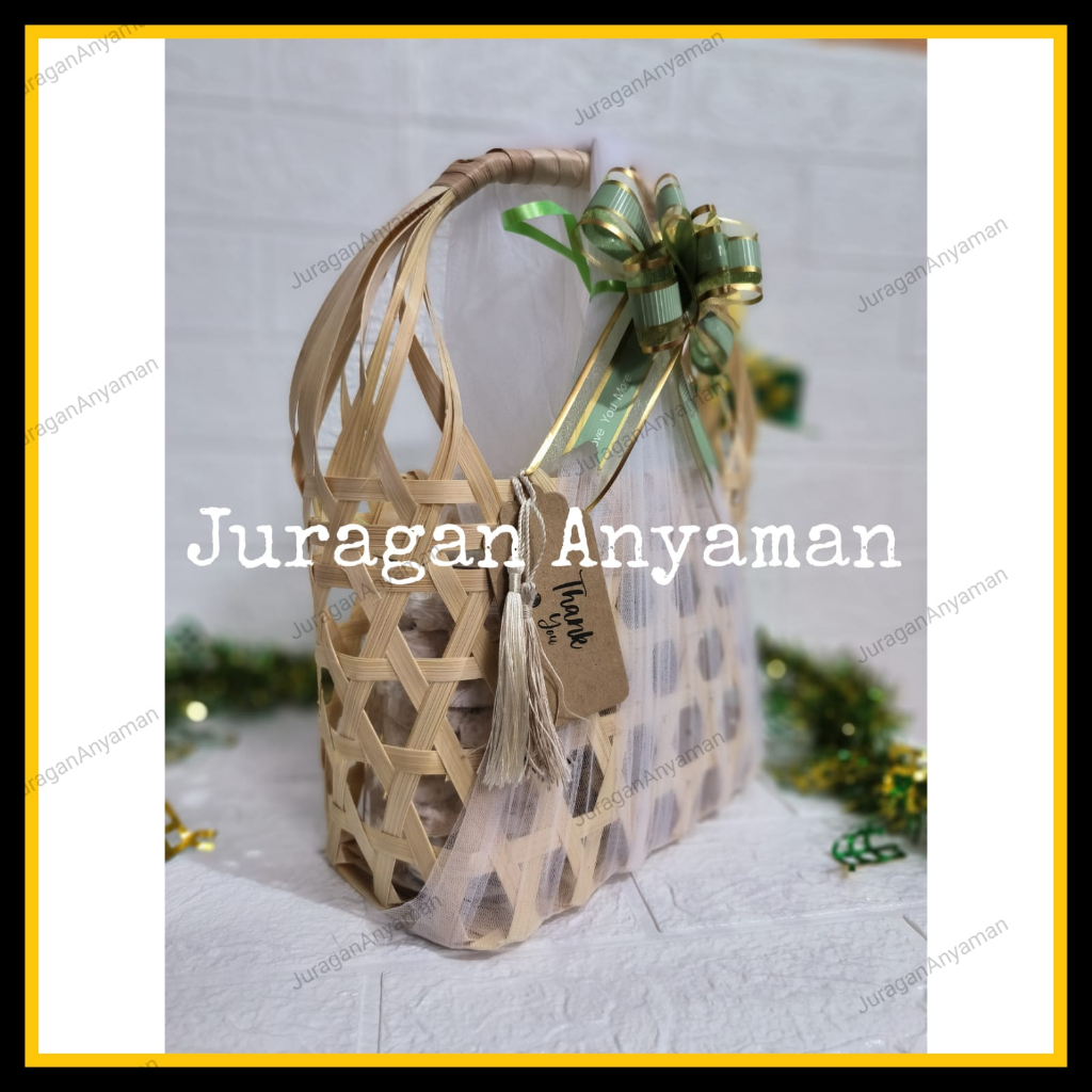 

TAS HAMPERS SOUVENIR PARCEL IDUL FITRI LEBARAN NATAL IMLEK - BAMBOO BAGS - TAS ANYAM - RAMAH LINGKUNGAN